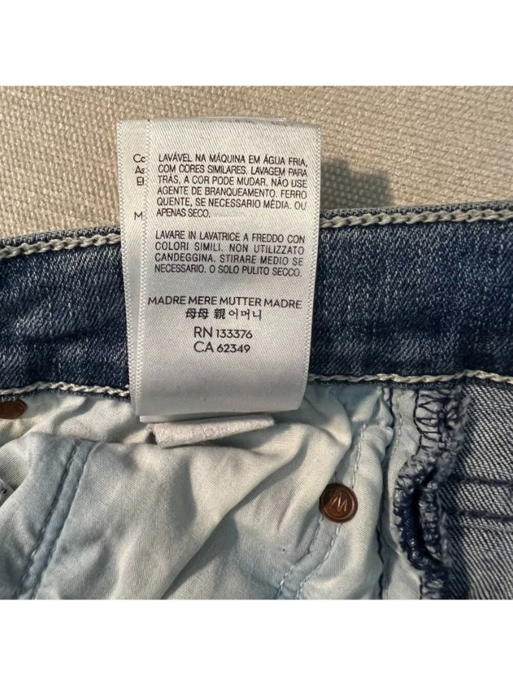 Mother Jeans Women's 27R Tripper Ankle Fray High-Rise Button Fly Raw Hem - Picture 16 of 16